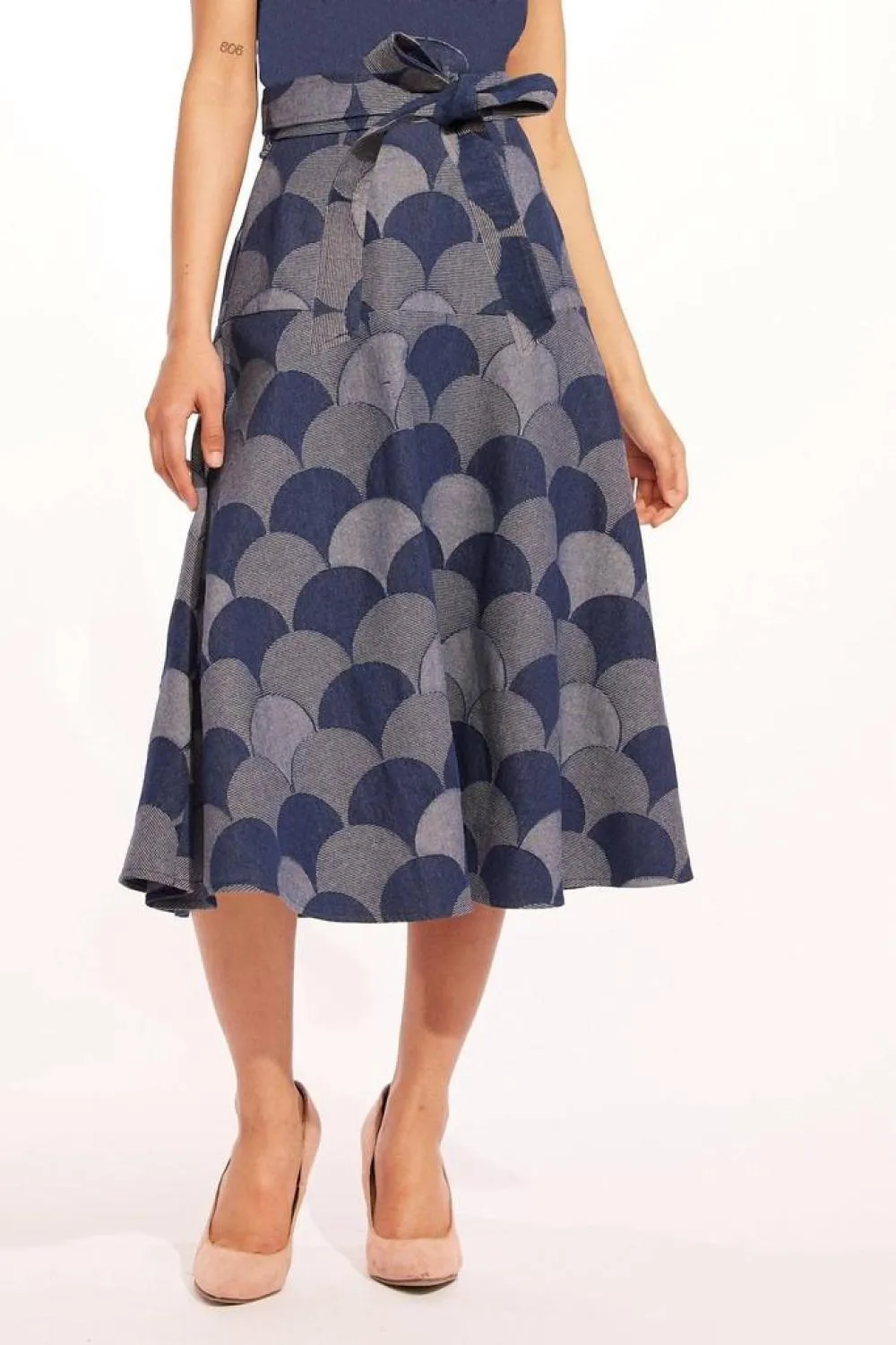 Allas Skirt In Atomic Denim