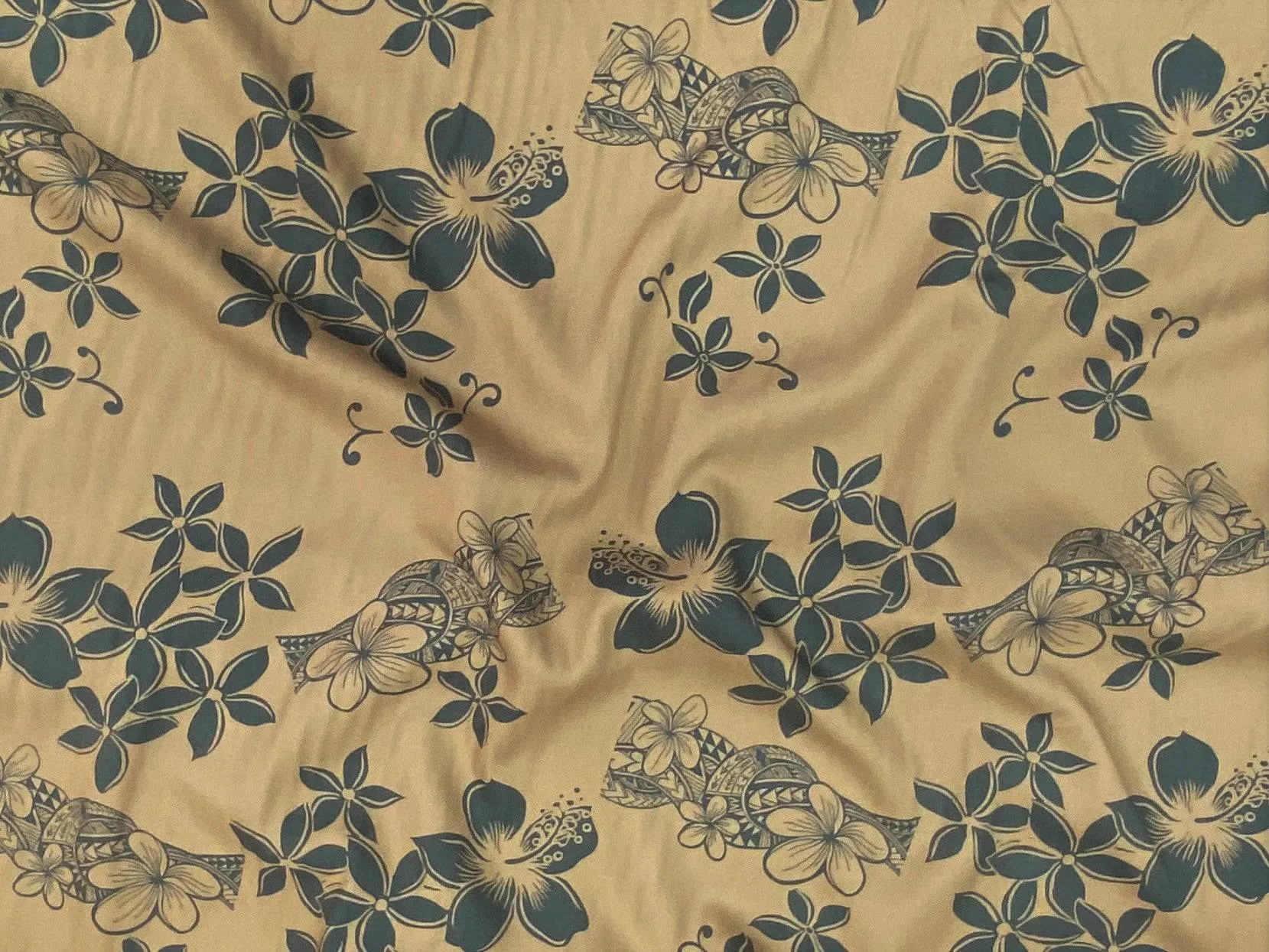 Beige Floral - Printed Viscose