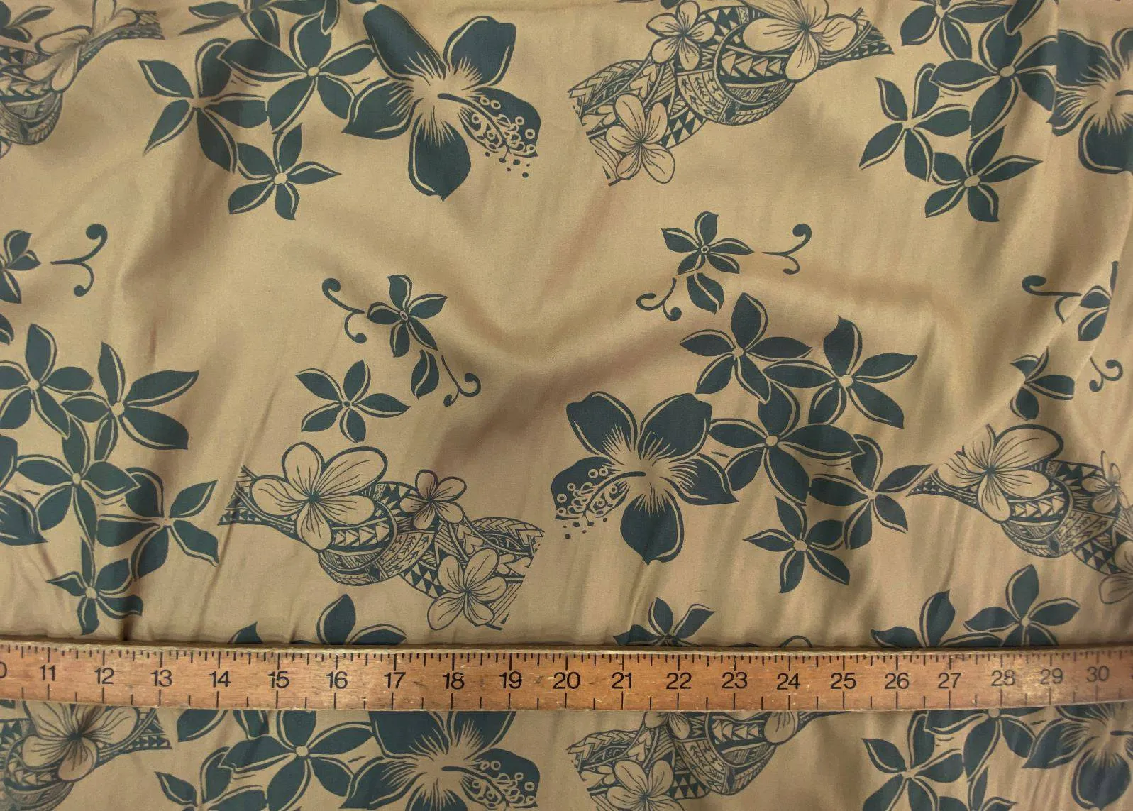 Beige Floral - Printed Viscose