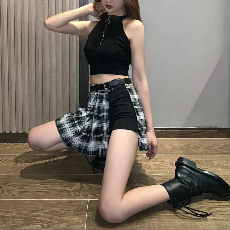 Blackpink Lisa Style Pleated Skirt Shorts (3 Colors)