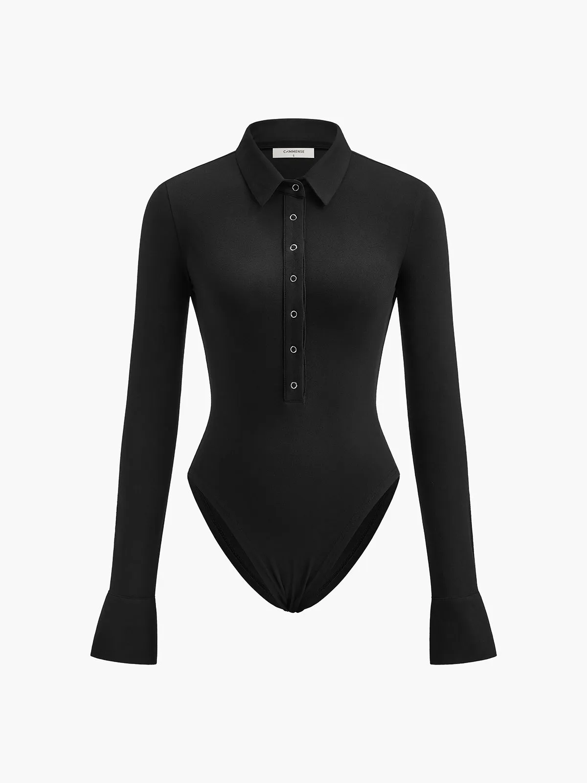 Button Down Collared Bodysuit