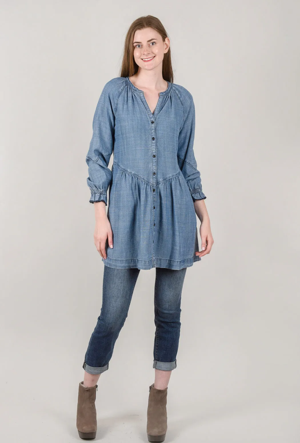 Button-Down Dress, Chambray