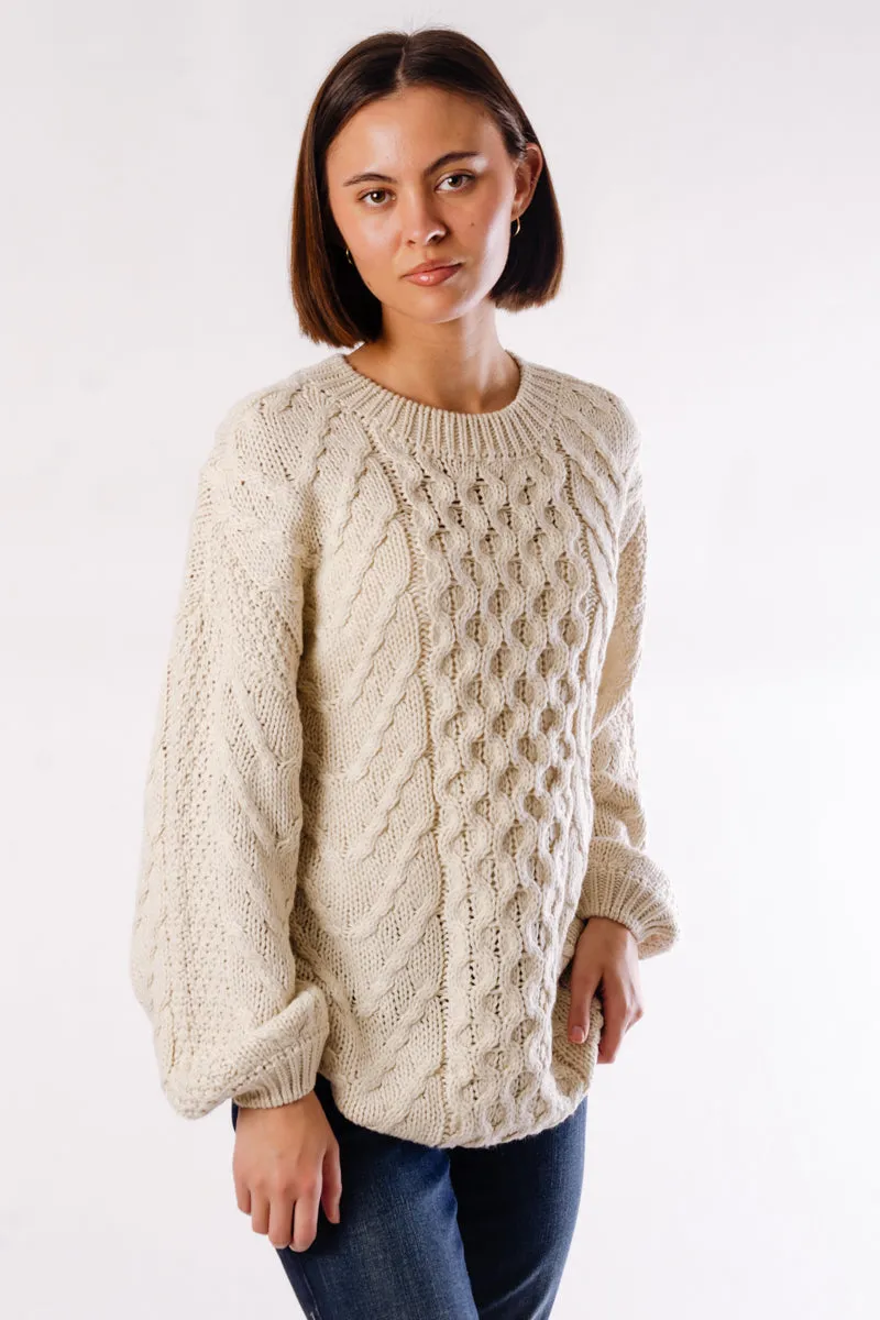 Cable Crew Sweater