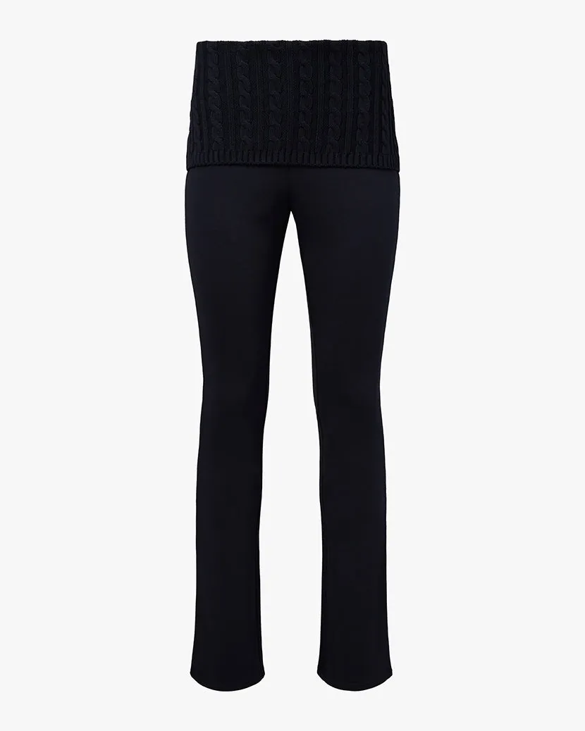 Cable Knit Roll Over Pant