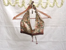 Candal Cream Kalamkari Bikini