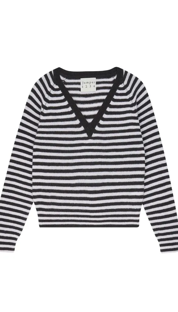 Crop Stripe Vee