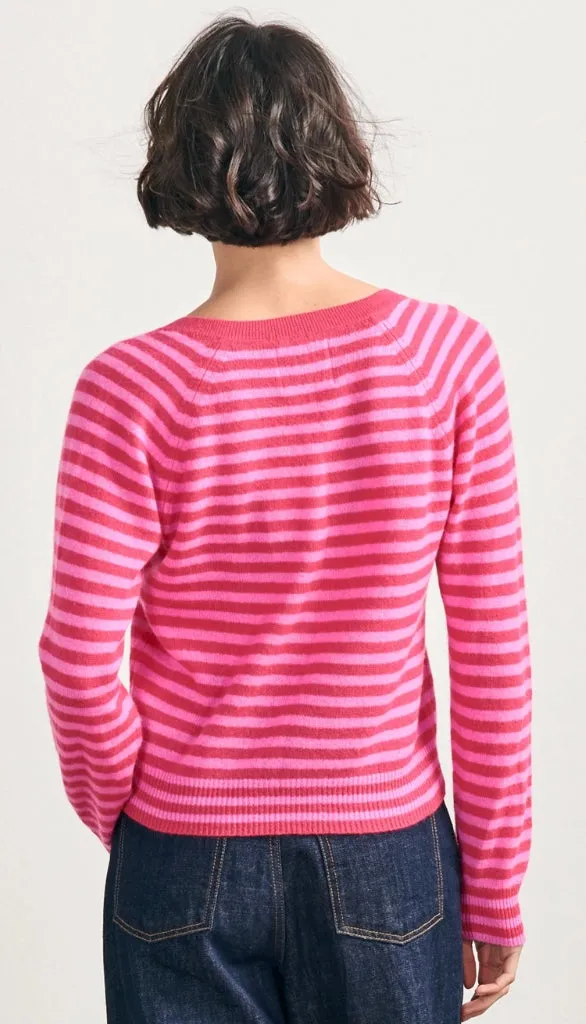 Crop Stripe Vee