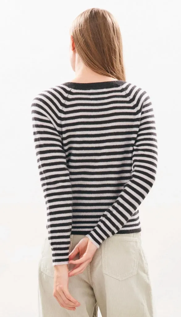 Crop Stripe Vee