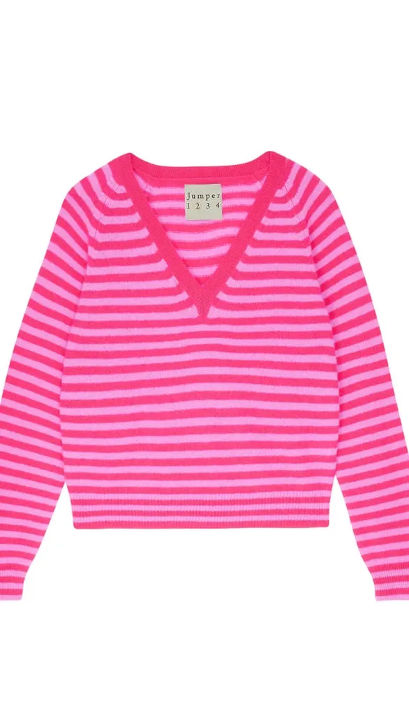 Crop Stripe Vee