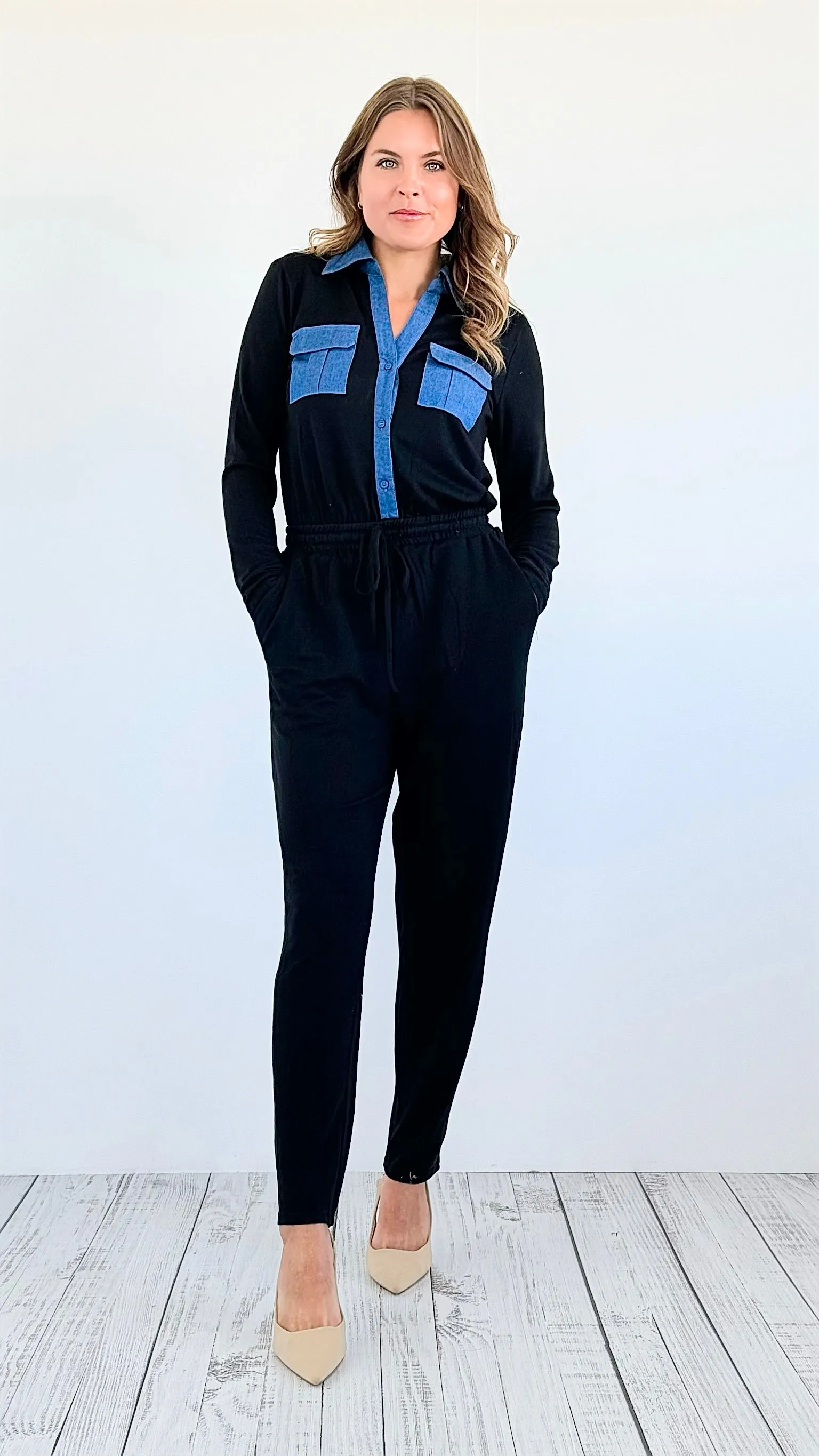 Denim Stroll Jumpsuit