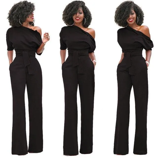 Elegant Off Shoulder Women Jumpsuits