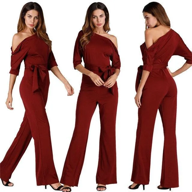 Elegant Off Shoulder Women Jumpsuits