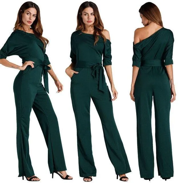 Elegant Off Shoulder Women Jumpsuits