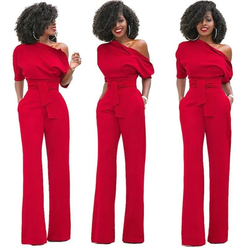 Elegant Off Shoulder Women Jumpsuits