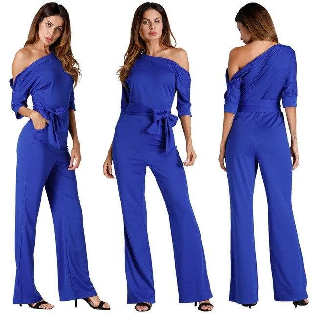 Elegant Off Shoulder Women Jumpsuits