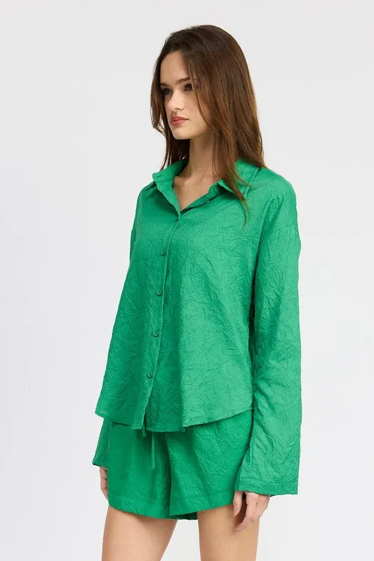 Emory Park OVERSIZED BUTTON DOWN SHIRT