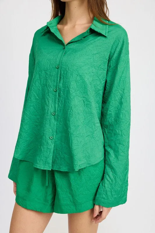 Emory Park OVERSIZED BUTTON DOWN SHIRT