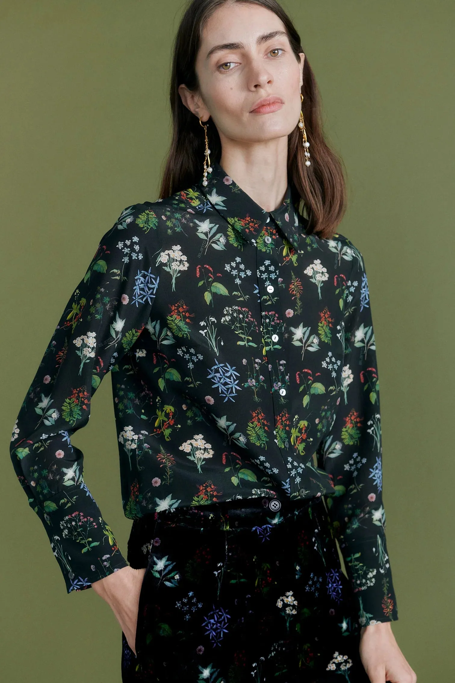 Floral Silk Shirt