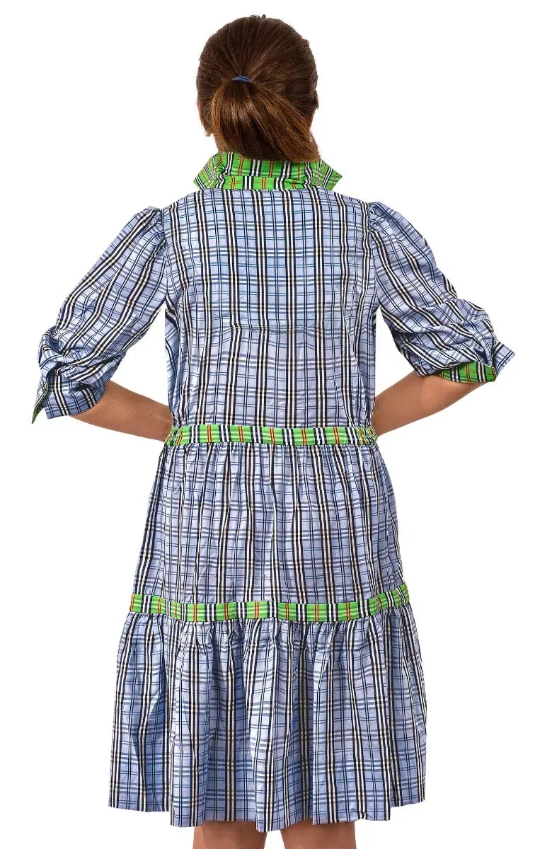 Gretchen Scott | Damsel Dress | Women's | Periwinkle Sunshine Plaid