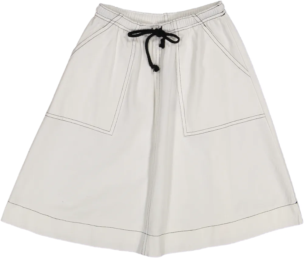 GS24440-WHITE DENIM-SKIRT LUELLA COUTURE