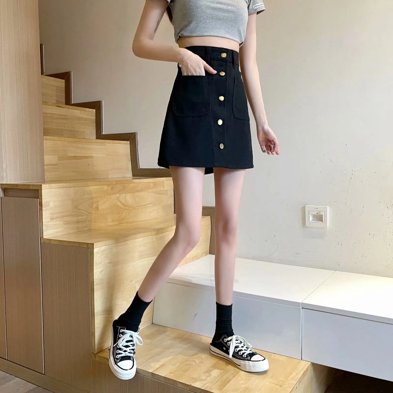 Julia Fashion - Denim Short Skirts