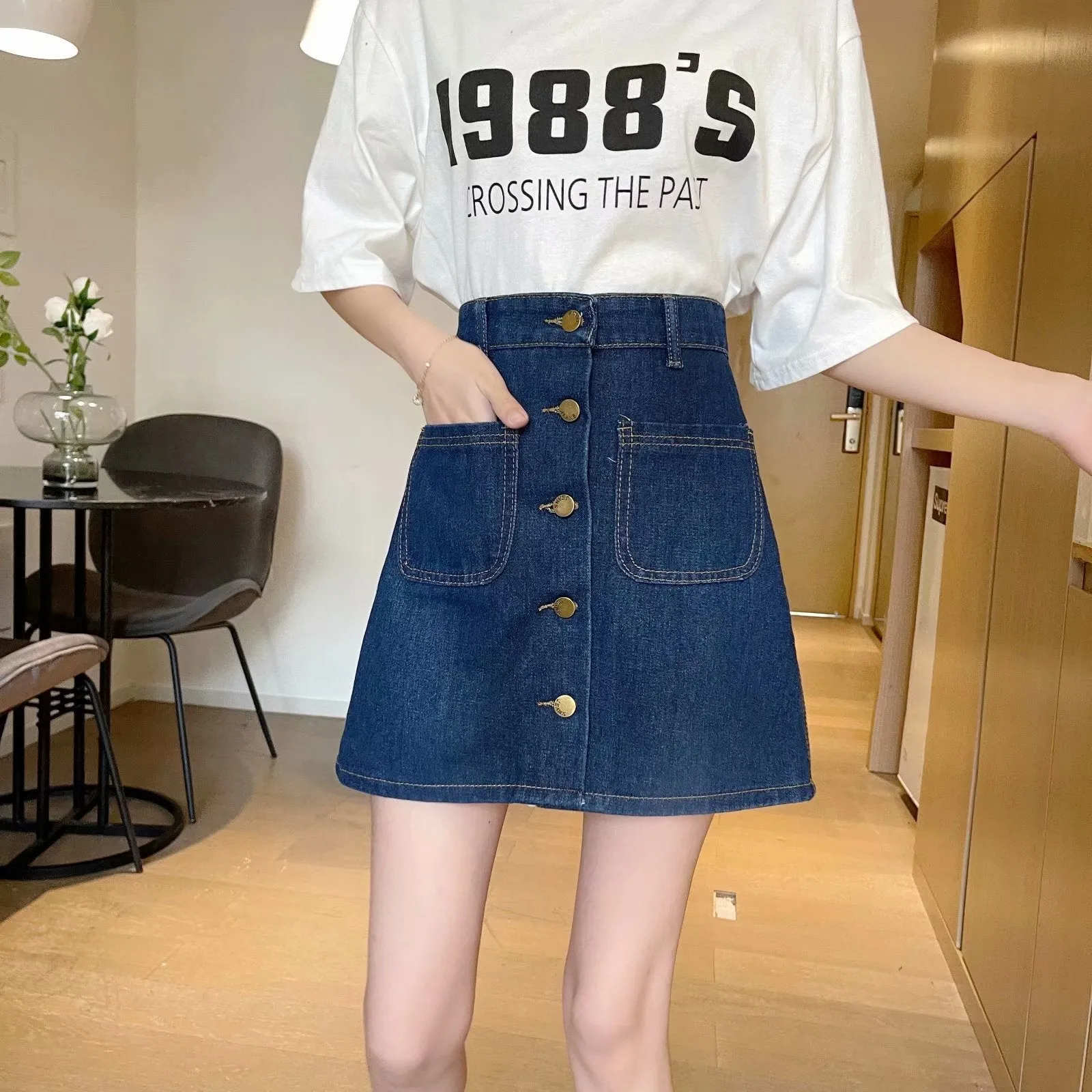 Julia Fashion - Denim Short Skirts