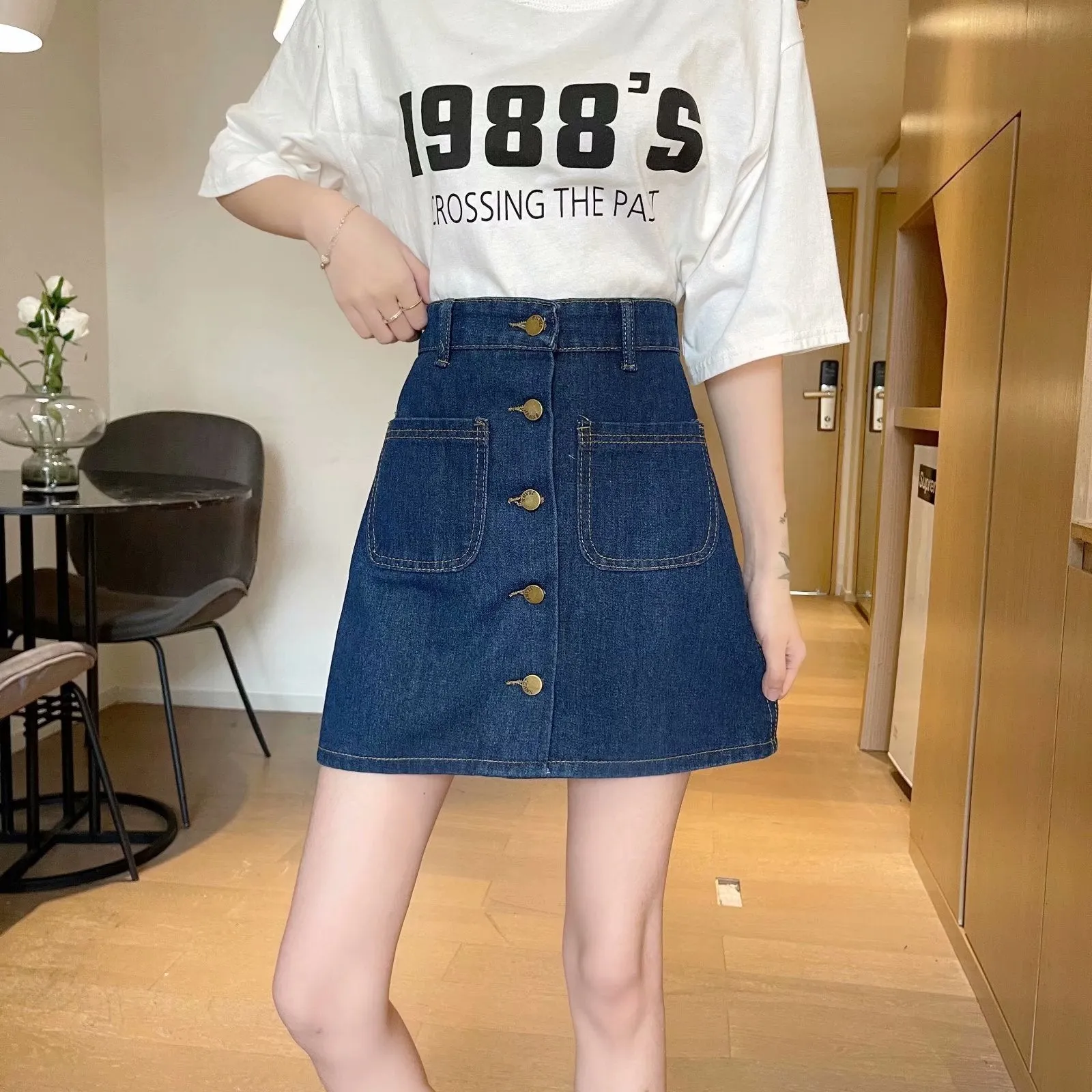 Julia Fashion - Denim Short Skirts