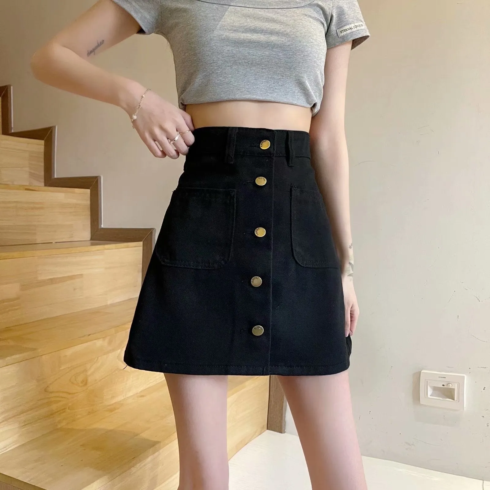 Julia Fashion - Denim Short Skirts