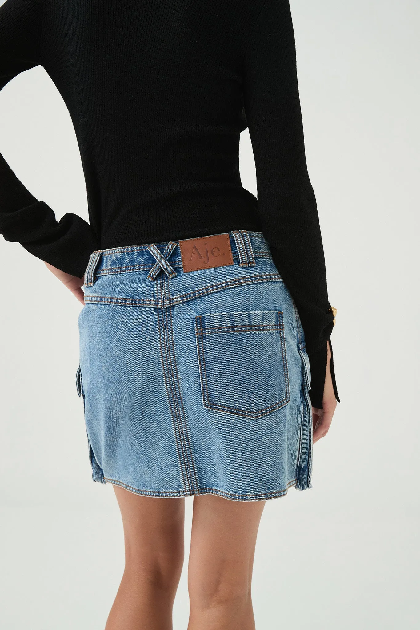 Juno Denim Micro Mini Skirt