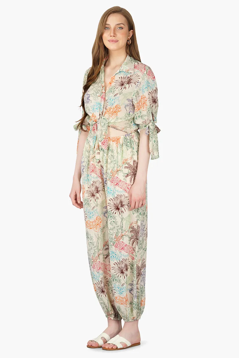 Leo Jungle Printed Jumpsuit