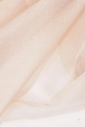 Light Peach Silk Organza Fabric