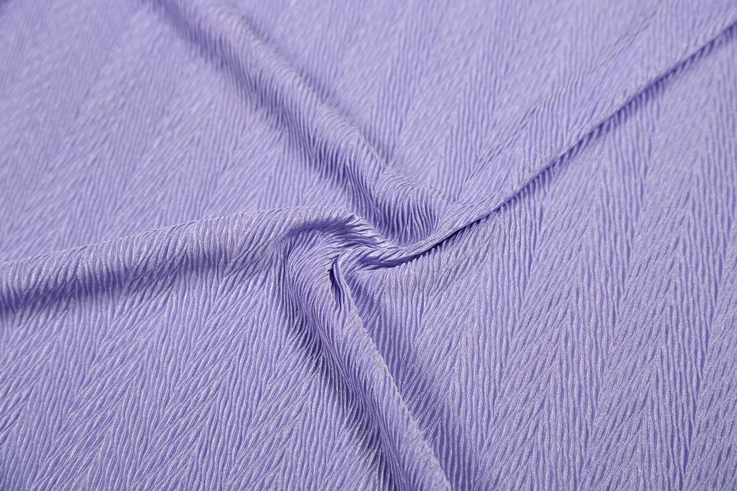 Light Purple Herringbone Pleated Knit Fabric-2445422 Fabric