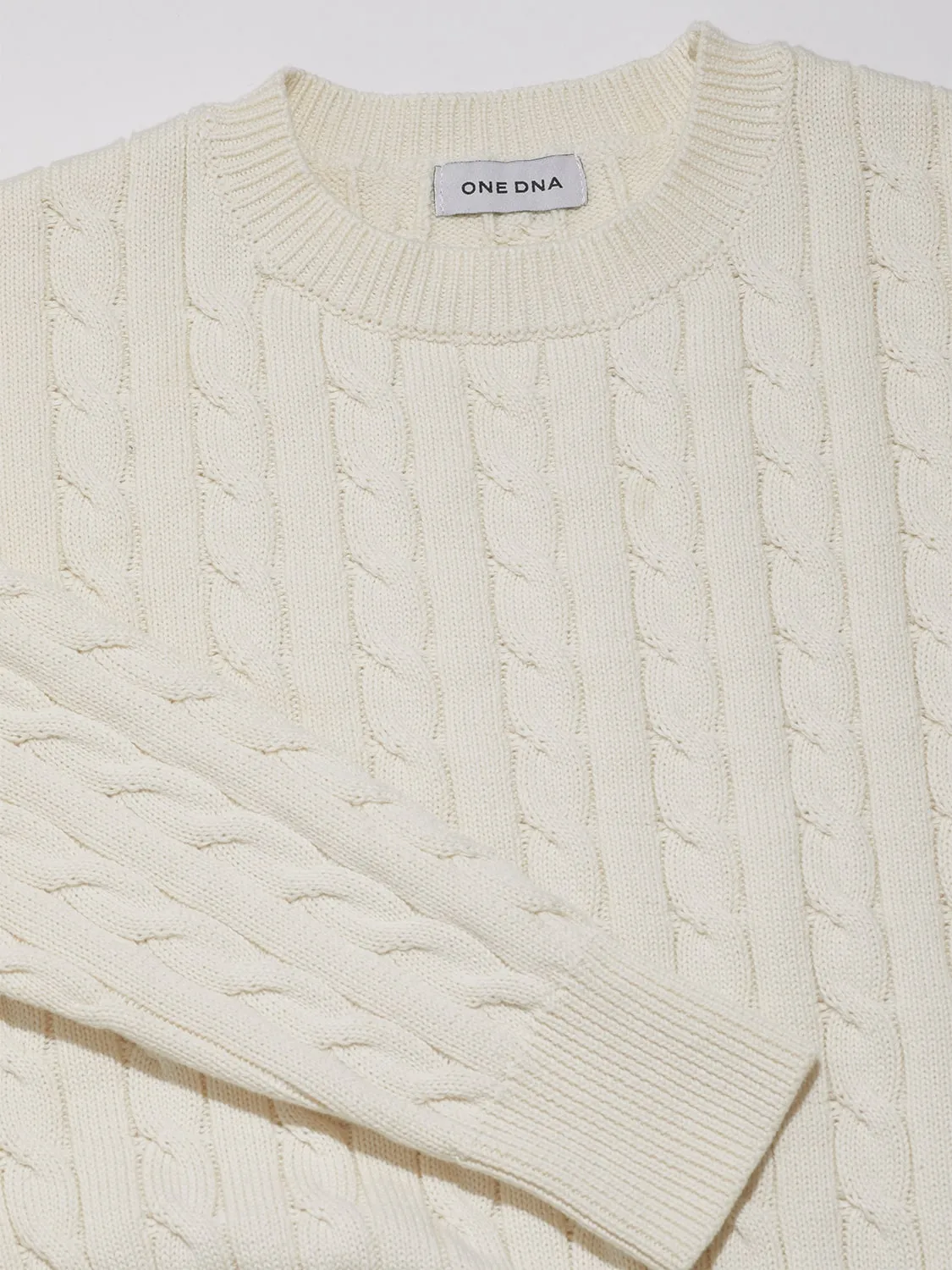 NEW: Cable Knit Sweater Cream