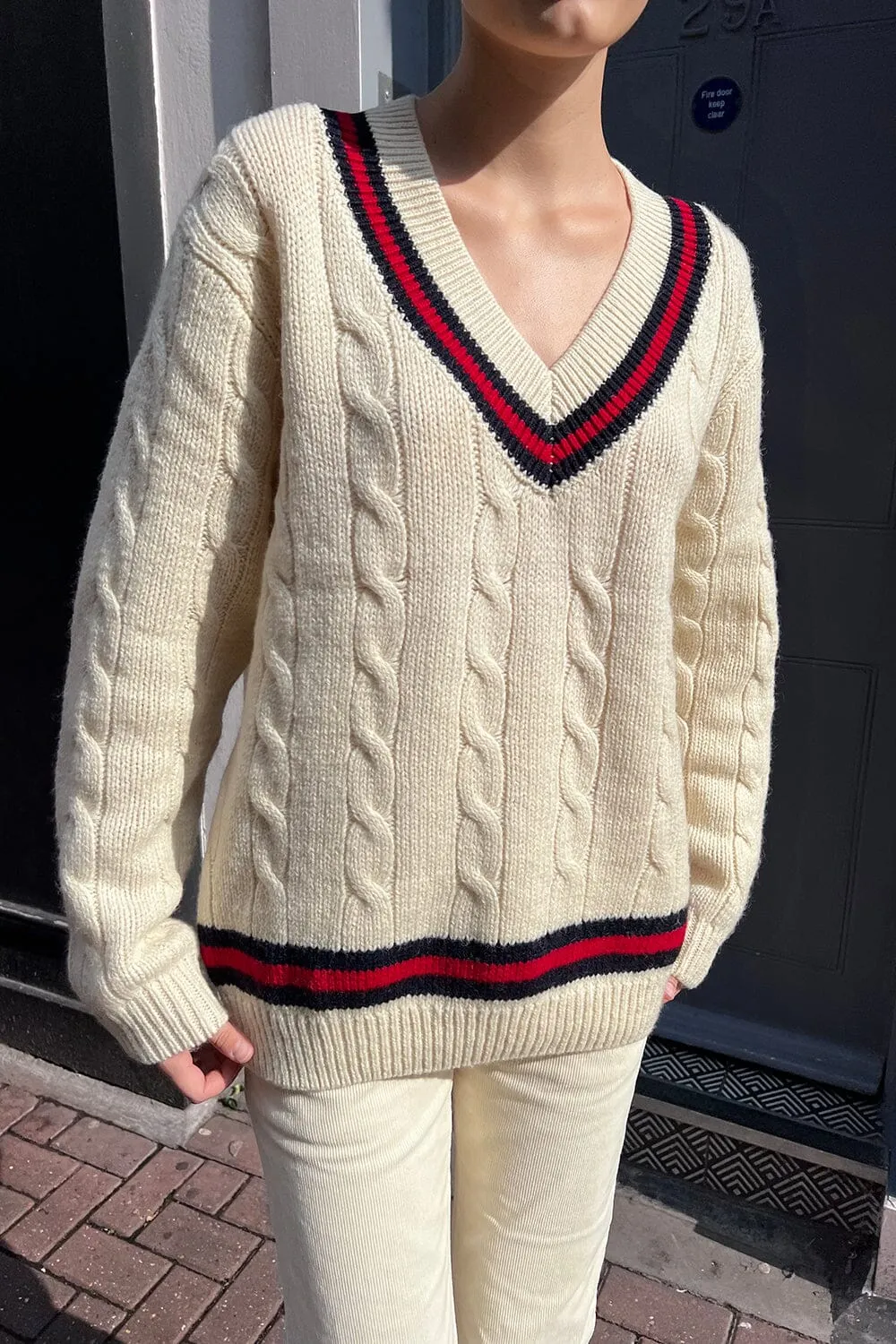 Nikki Heavy Wool Stripe Sweater