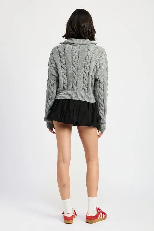 Nyla Knit Half Zip Sweater