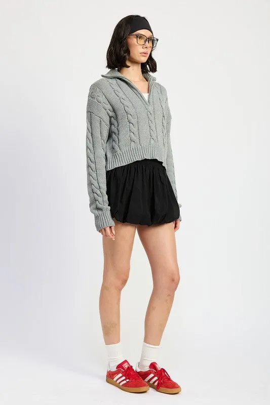 Nyla Knit Half Zip Sweater