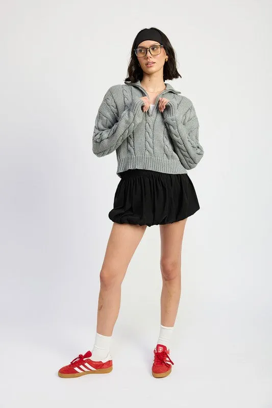 Nyla Knit Half Zip Sweater