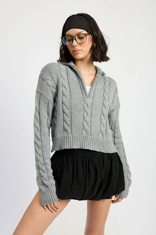 Nyla Knit Half Zip Sweater