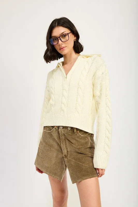 Nyla Knit Half Zip Sweater