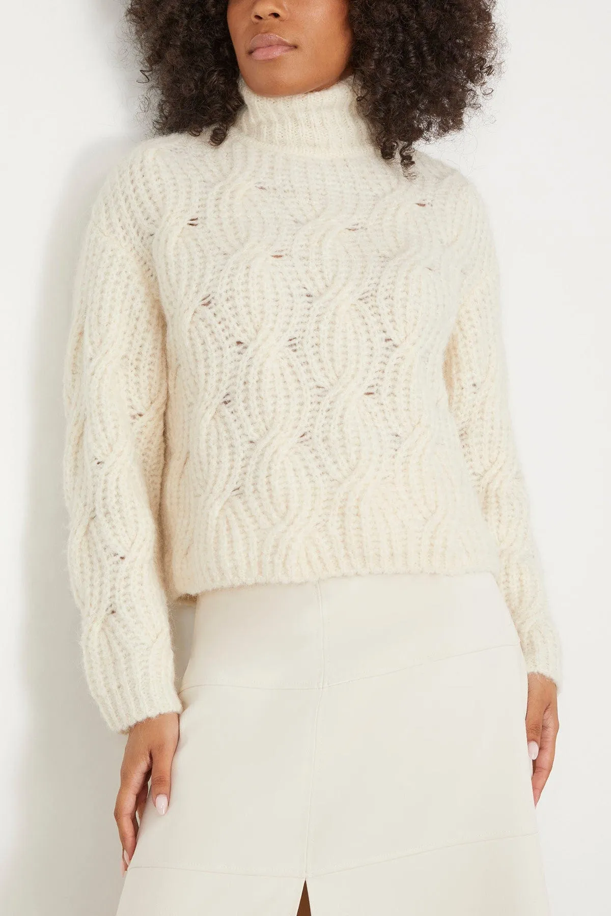 Opaline Knit Top in Cream