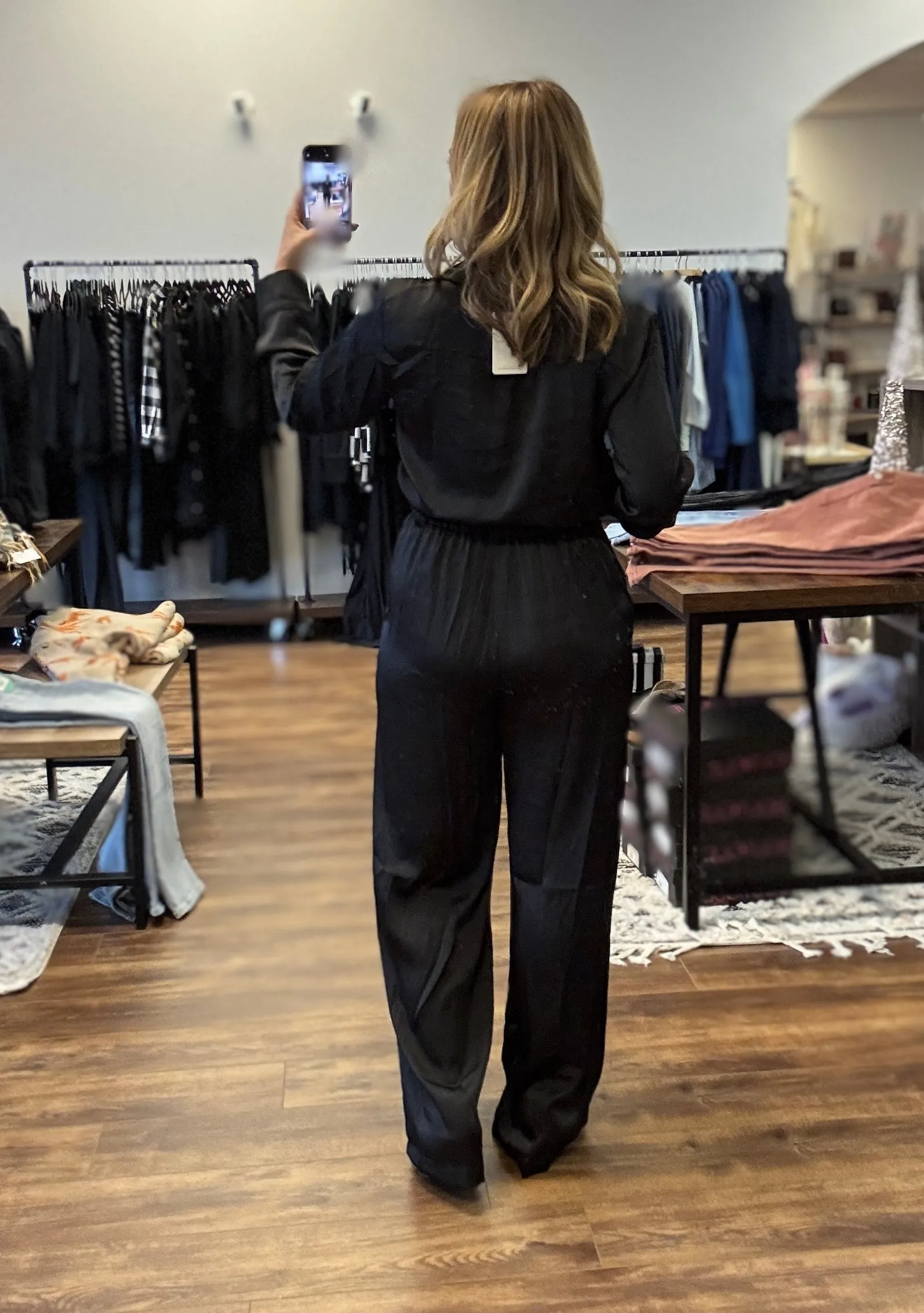 Satin Belted Button Down Jumpsuit