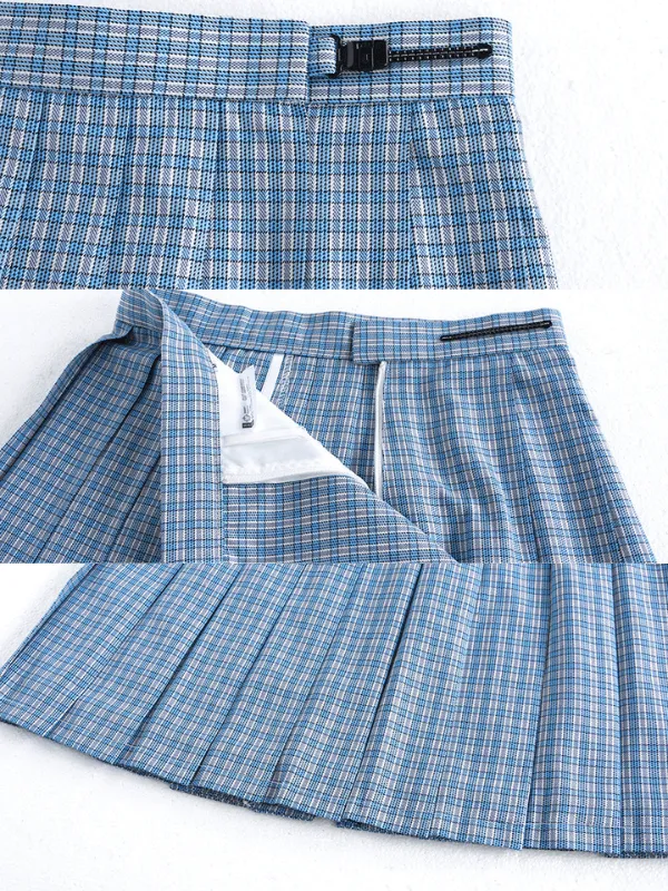 [Soft Blue] jk uniform skirt