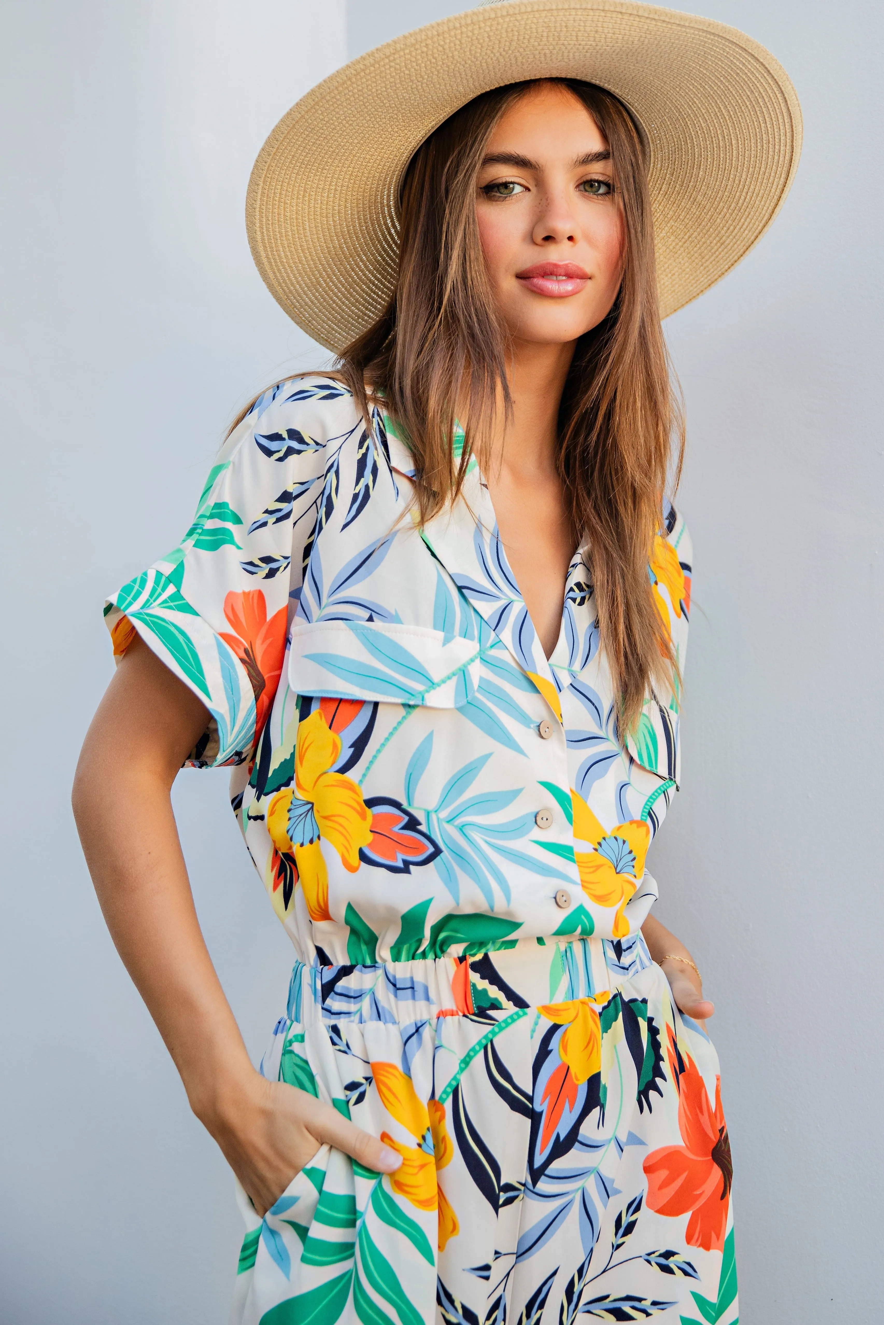 Tropical Floral Jumpsuit