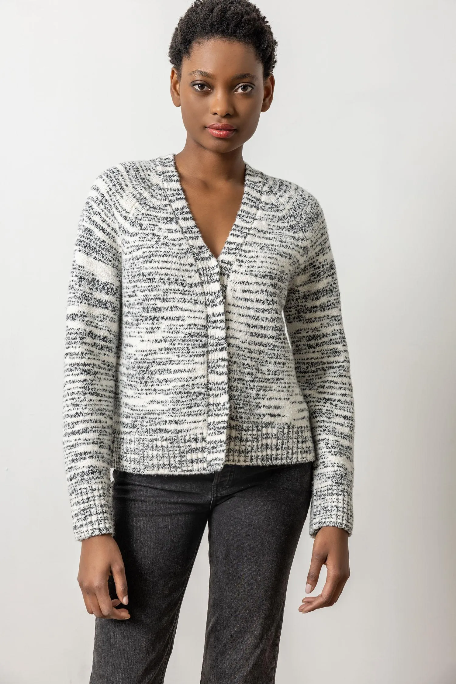 V-Neck Cardigan Sweater