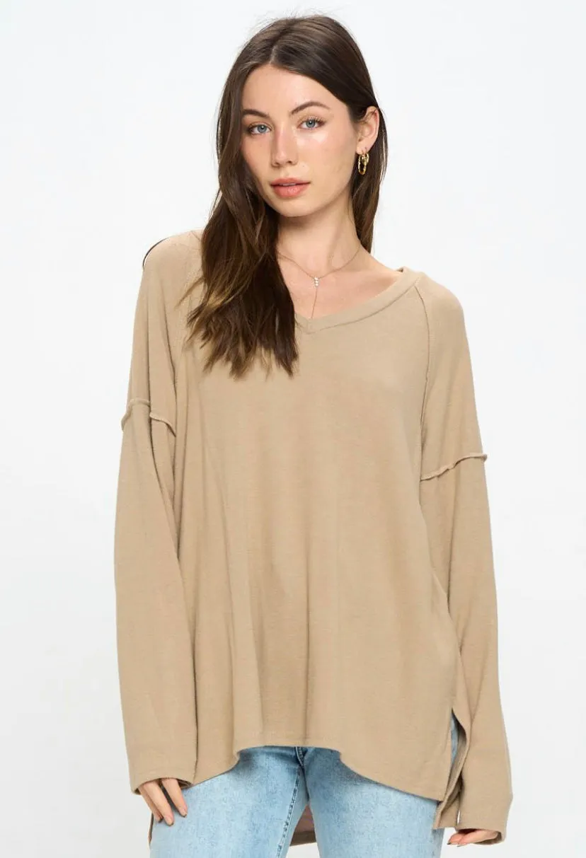 V NECK PULLOVER