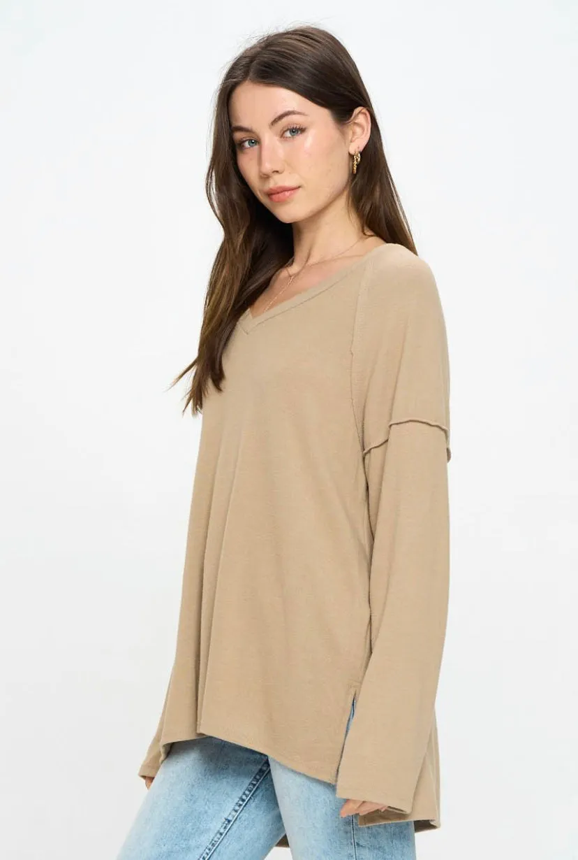 V NECK PULLOVER