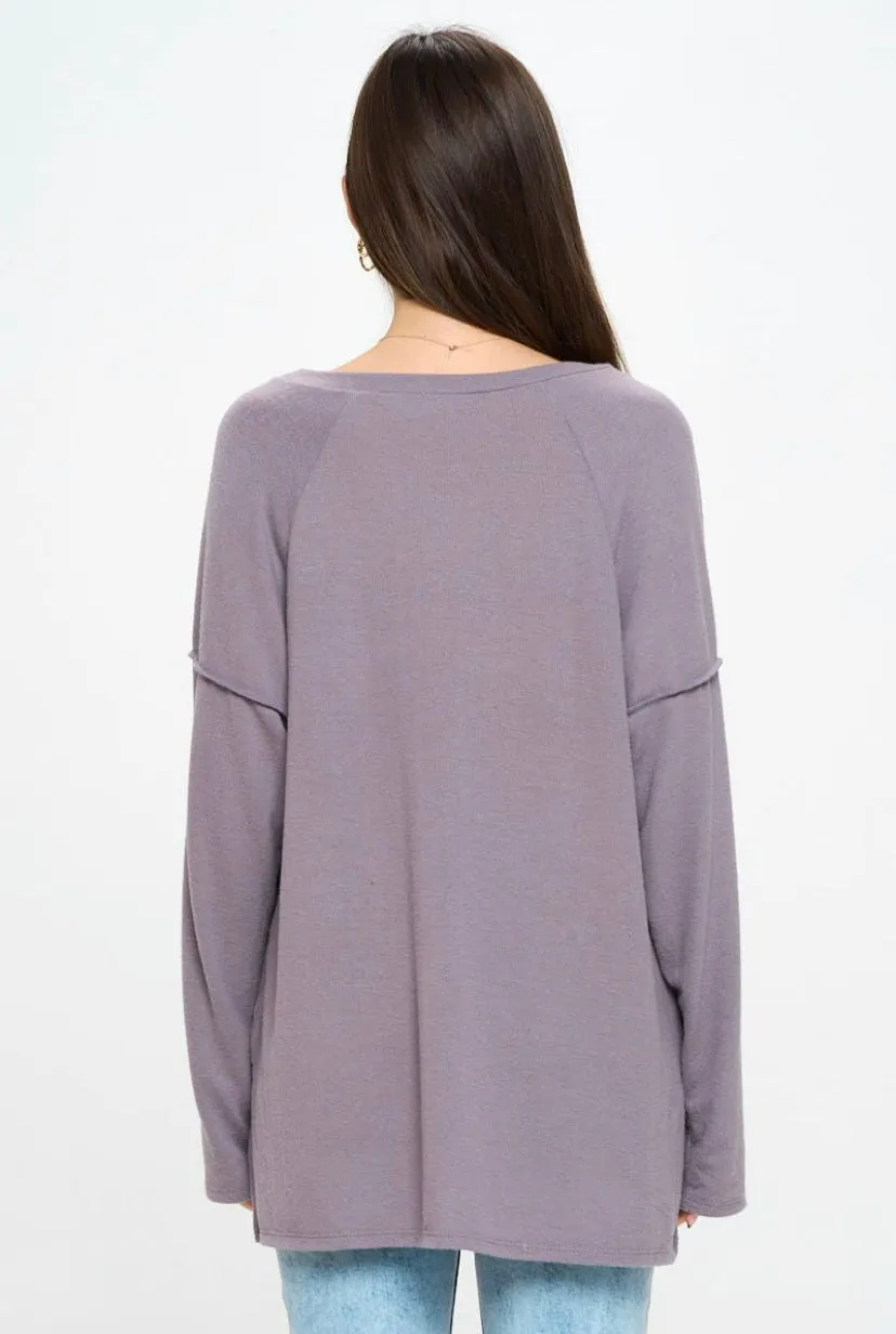 V NECK PULLOVER