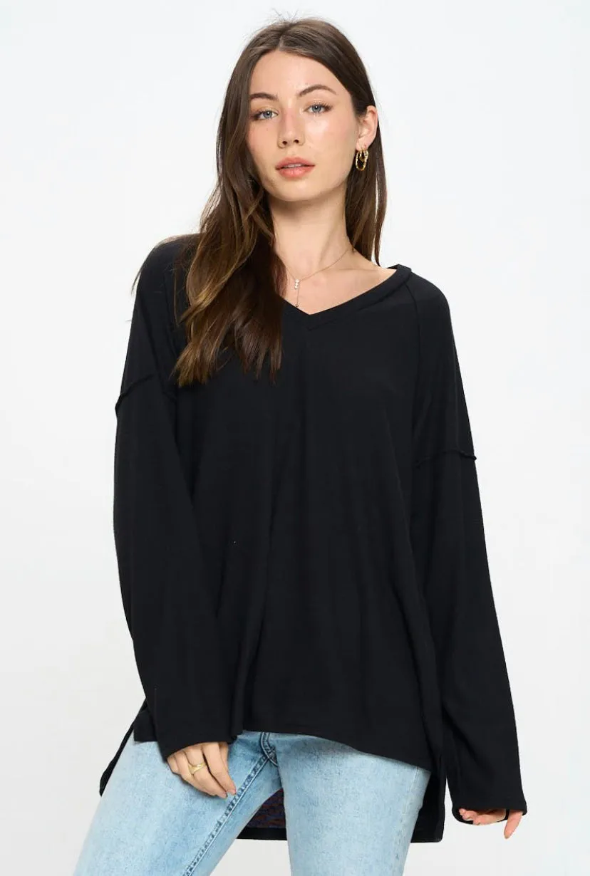 V NECK PULLOVER