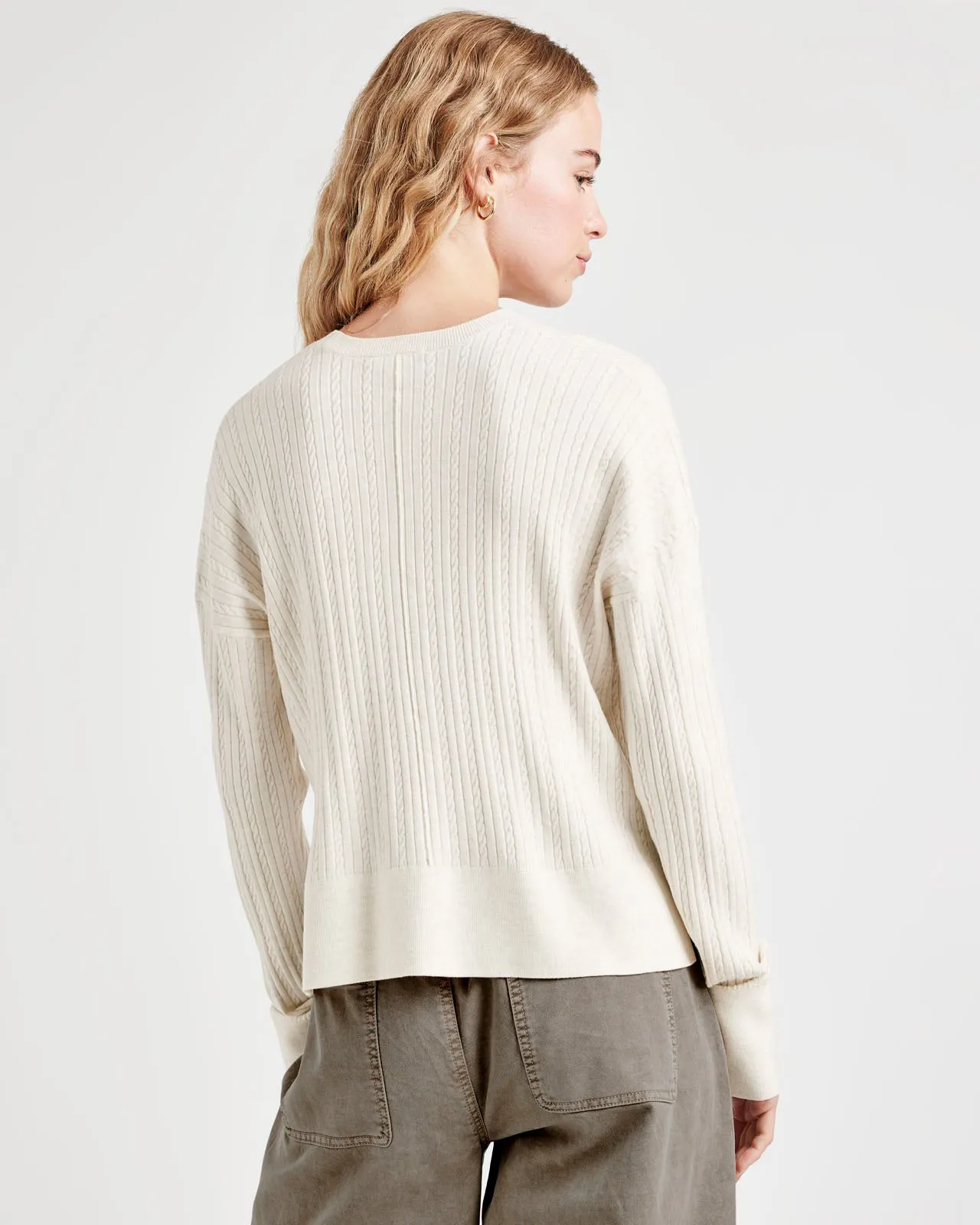 Veronica Cable Trim Sweater