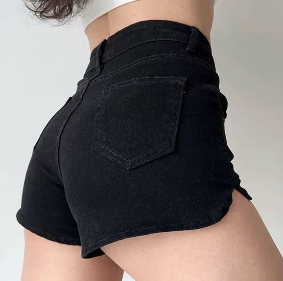 Wenkouban - Aura Denim Shorts